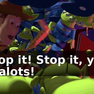 Stop it! Stop it, you zealots!