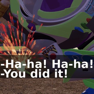 -Ha-ha! Ha-ha! -You did it!