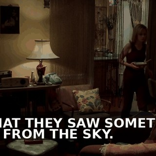 IS THAT THEY SAW SOMETHING FALL FROM THE SKY.