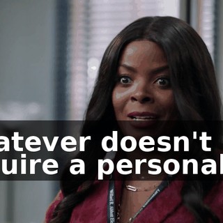 whatever doesn't require a personality.