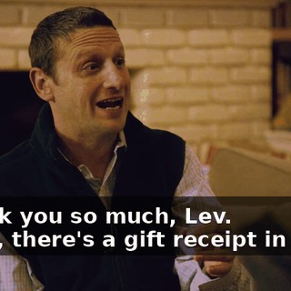 -Thank you so much, Lev. -Yeah, there's a gift receipt in there