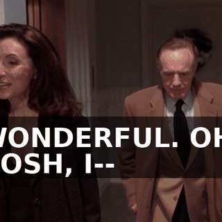 WONDERFUL. OH, GOSH, I--