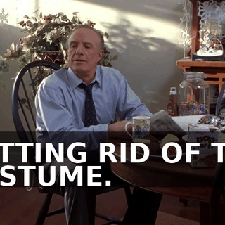 GETTING RID OF THE COSTUME.