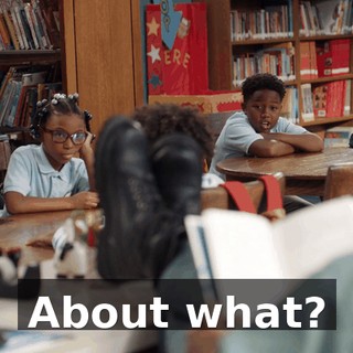About what?