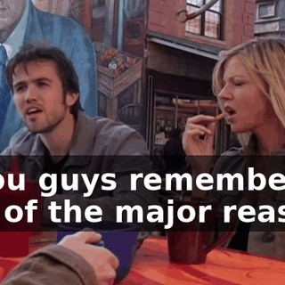 If you guys remember, one of the major reasons