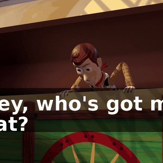 Hey, who's got my hat?