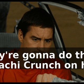 They're gonna do the Malachi Crunch on him!