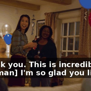 -Thank you. This is incredible. -[woman] I'm so glad you like it.