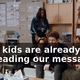 The kids are already spreading our message!