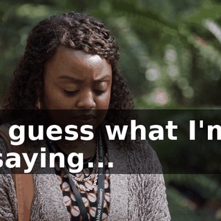 I guess what I'm saying...