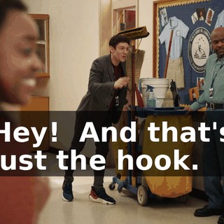 ♪ Hey! ♪ And that's just the hook.