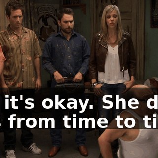 No, it's okay. She does this from time to time.