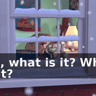 Oh, what is it? What is it?