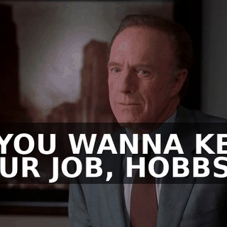 IF YOU WANNA KEEP YOUR JOB, HOBBS,