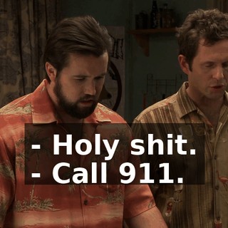 - Holy shit. - Call 911.