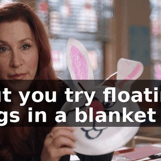 but you try floating pigs in a blanket