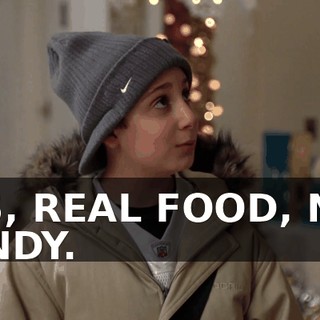 YES, REAL FOOD, NOT CANDY.