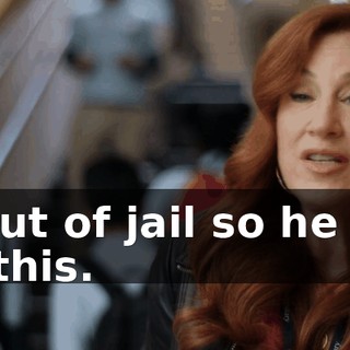 is out of jail so he can do this.