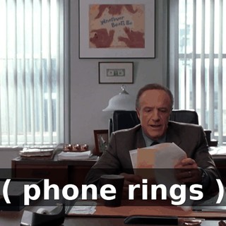 ( phone rings )