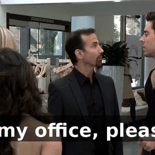 in my office, please?