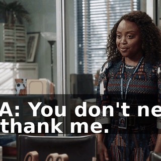 AVA: You don't need to thank me.