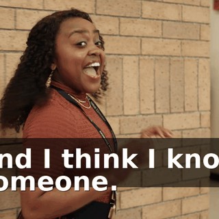 And I think I know someone.