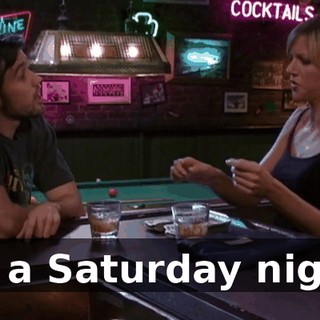 On a Saturday night!