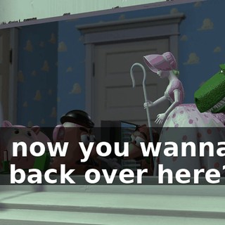 And now you wanna let him back over here?