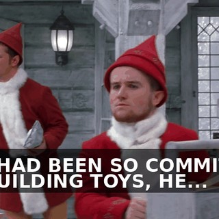 BUT HAD BEEN SO COMMITTED TO BUILDING TOYS, HE...