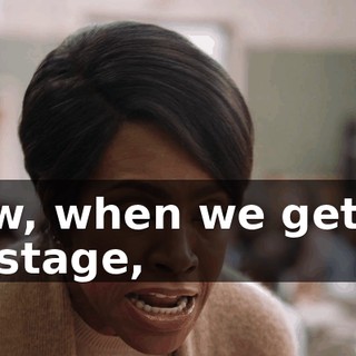 Now, when we get up on stage,