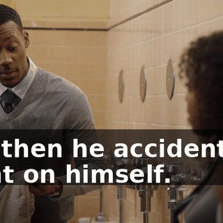 but then he accidentally went on himself.
