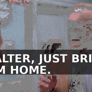 WALTER, JUST BRING HIM HOME.