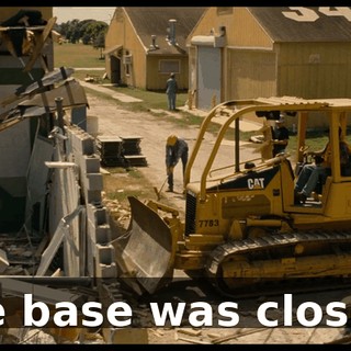 the base was closed.